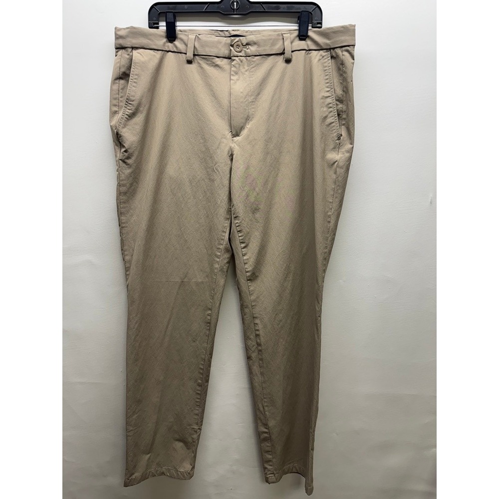 Vineyard Vines Performance Pants Mens 38x32 Tan On-The-Go Chino Stretch